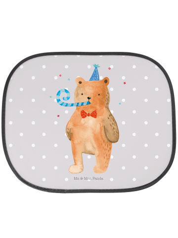 Mr. & Mrs. Panda Sonnenschutz Auto Bär Geburtstag ohne Spruch in Grau Pastell