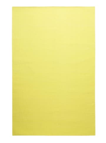 Green Looop Handweb-Teppich Nizza in gelb
