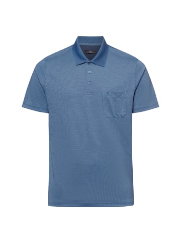 Ragman Poloshirt in indigo hellblau - 0009