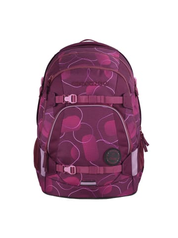 Coocazoo Schulrucksack-Set „Berry Bubbles“, 4-teilig in Beere