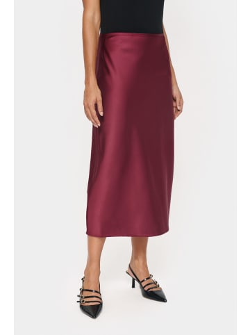 SAINT TROPEZ Rock HafiaSZ Gerade Passform in Burgundy