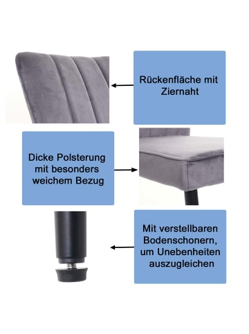 MCW 2er-Set Esszimmerstuhl K16, Hellgrau