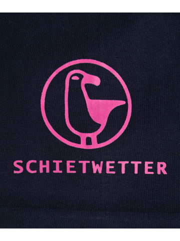 SCHIETWETTER Beanie mit Print Möwe in navy/neon magenta