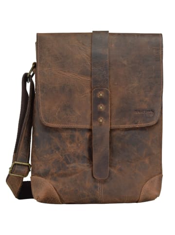 Greenland Nature Classic Umhängetasche Leder 25 cm in brown