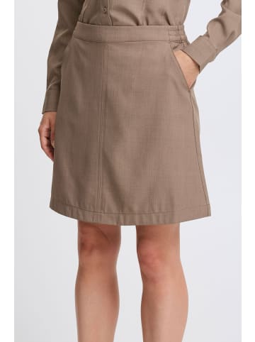 b. young BYMMMIDDE SHORT SKIRT - A-Linie in Walnut Melange