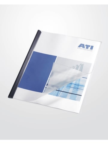 Durable Klemmschienenhüllen A4 ca. 100 Blatt PP transparent Packung mit 50 Stück
