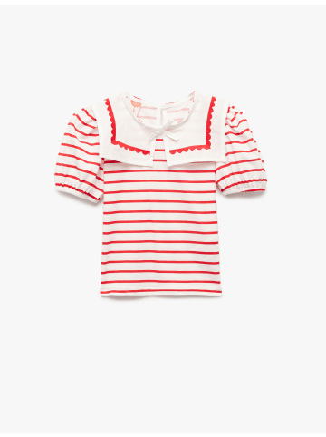 KOTON TSHIRT SS in Rot Gestreift