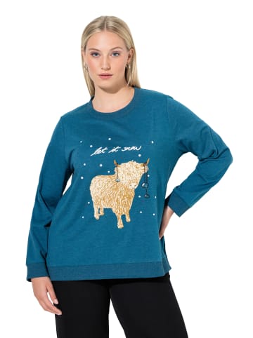 Ulla Popken Sweatshirt in petrol