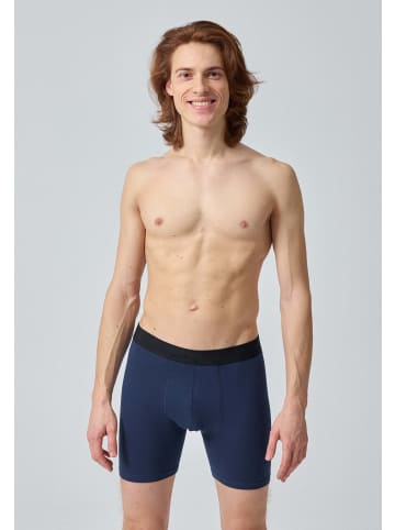 SNOCKS Lange Boxershorts Mix (Rot/Olive/Blau) 6 Stück