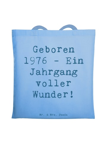 Mr. & Mrs. Panda Schultasche Spruch 1976 Geburtstag mit Spruch in Sky Blue