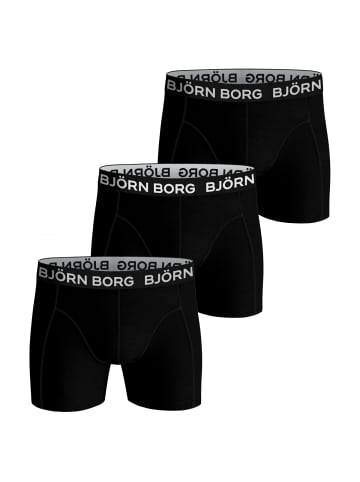 Björn Borg Boxershorts Essential Boxer 3er Pack in schwarz