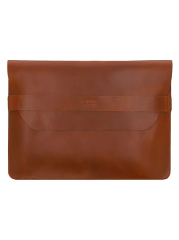 Buckle & Seam Terra Laptophülle Leder 35 cm in cognac