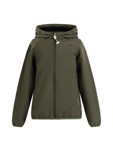 Schmuddelwedda Mädchen Softshellblouson - Recyceltes Material in Dunkeloliv