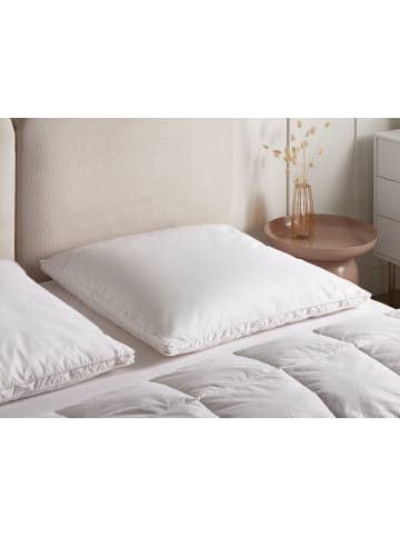 Beliani Kissen FELDBERG in Weiß - (W) 80 x (H) 11 x (L) 80 cm