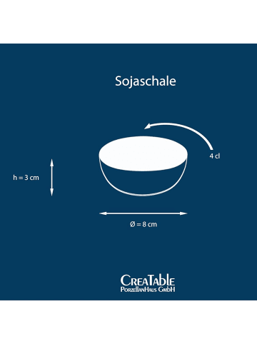 CreaTable 6 er-Set 21982 NATURE COLLECTION Curry Sojaschale in Curry