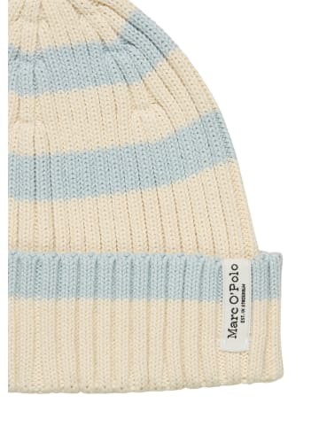 Marc O'Polo Gestreifte Mütze in chalky sand / striped