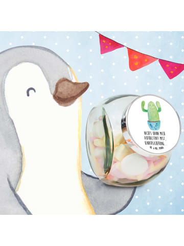 Mr. & Mrs. Panda Süßigkeitenglas Kaktus Happy mit Spruch in Weiß