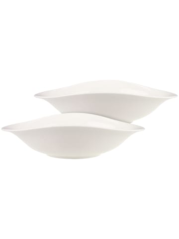 Villeroy & Boch 2er Set Pastaschalen Vapiano 28 x 21 cm weiß in weiß