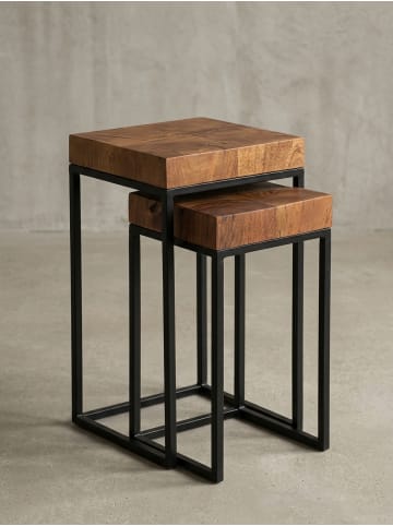 KADIMA DESIGN Design Satztisch WL5.660 Metall Beistelltisch 2er Set Klein,