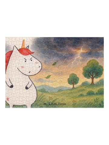 Mr. & Mrs. Panda Puzzle Einhorn Wut Design ohne Spruch in Weiß
