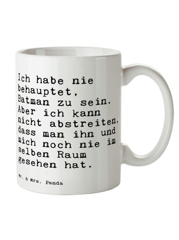 Mr. & Mrs. Panda Tasse Ich habe nie behauptet,... mit Spruch in Weiß