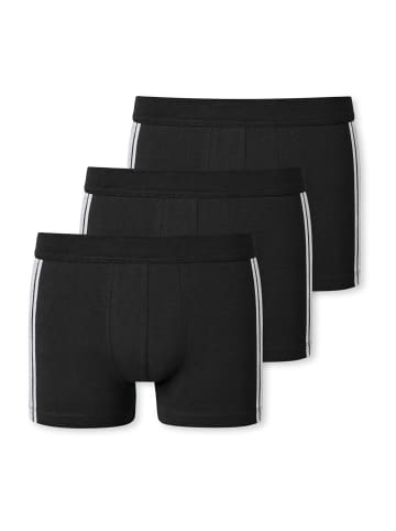 Schiesser Boxer 3PACK Shorts in Schwarz