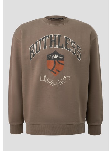 QS Sweatshirt in 89D0_braun