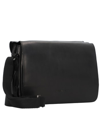 Greenburry Pure Black Umhängetasche Leder 25 cm in black