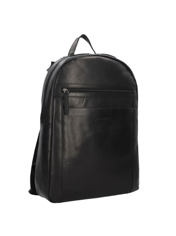 Greenburry Pure Black Daypack Leder 46 cm Laptopfach black