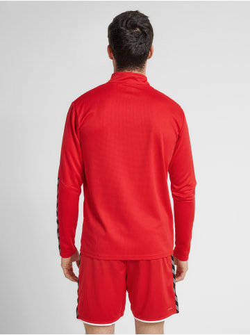 Hummel Halbreißverschluss Sweatshirt Hmlauthentic Herren in TRUE RED