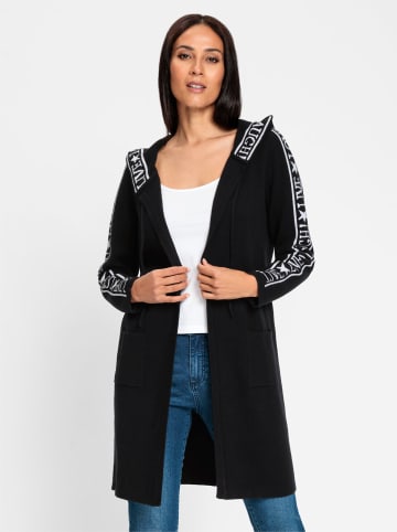 Heine Strickjacke in schwarz-weiß-gemustert