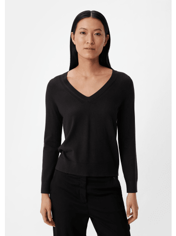 comma Strickpullover langarm in Schwarz