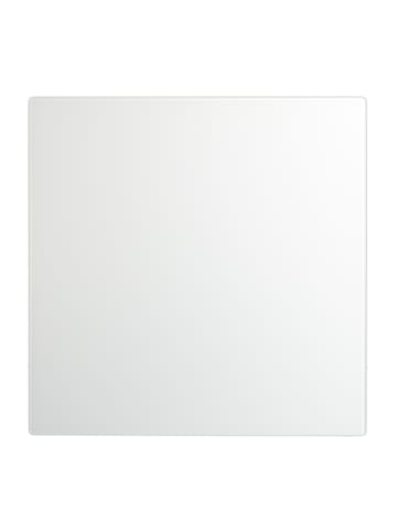 relaxdays Glas-Magnetboard in Weiß - 50 x 50 cm