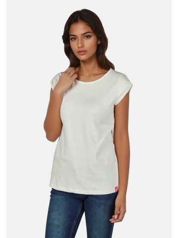 Salzhaut Rundhals T-Shirt für Damen in beige