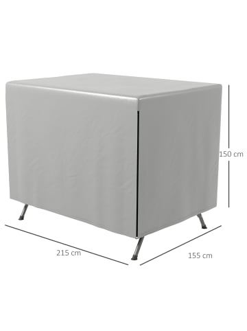 Outsunny Hollywoodschaukel Abdeckung,215cm x 155cm x 150cm,grau