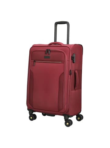 D&N Travel Line 9704 - 4-Rollen-Trolley M 68 cm erw. (dark red) in dark red