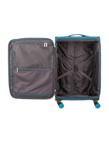 Franky 3er Koffer SET Gr. L/M/S Reisegepäck T27-B petrol/turquise