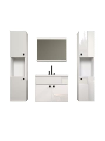 ebuy24 Badmöbelset Haven Weiß 142 x 40 cm