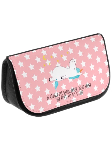 Mr. & Mrs. Panda Toilettenbeutel Einhorn Sternenhimmel mit Spruch in Rot Pastell