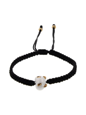 IZIA Women Hoop Earrings in Black White
