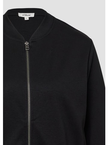 s.Oliver Sweatshirt Jacke in 9999_schwarz