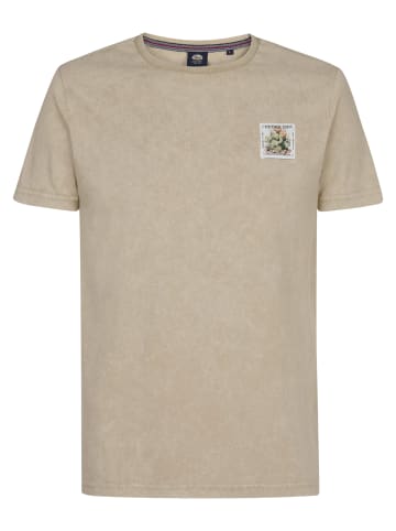 Petrol Industries Logo T-Shirt Mineral in Braun