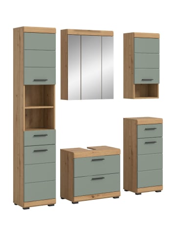 ebuy24 Badmöbelset Scout Staubgrün 164 x 34 cm
