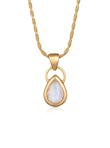 Elli Halskette 925 Sterling Silber Tropfen in Gold