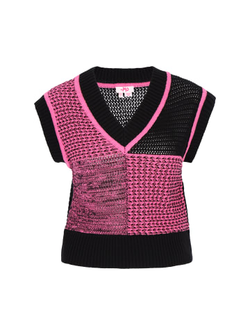 myMo Women Vest in black pink