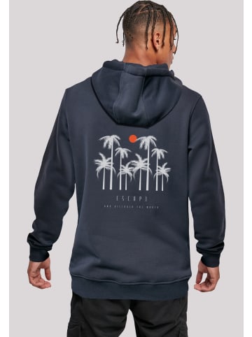 F4NT4STIC Hoodie Escape Discover the World Palm Trees in marineblau