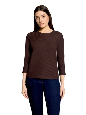 Betty Barclay Strukturshirt mit Rundhalsausschnitt in Light Maroon
