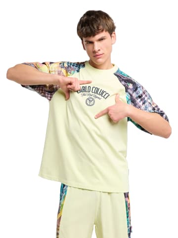 Carlo Colucci T-Shirt Felicetti in Grün / Mehrfarbig