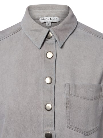 Marie Lund Jeansbluse Birgit in grau - 0002