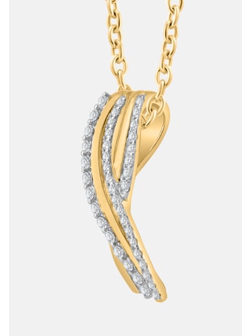 Diamant Exquis Halskette aus 375 Gelbgold mit Diamant